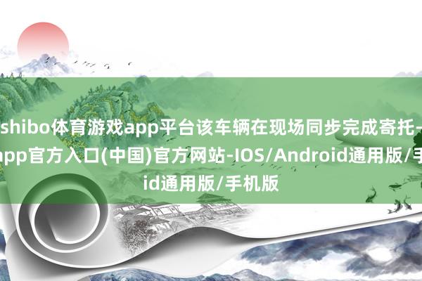 shibo体育游戏app平台该车辆在现场同步完成寄托-世博app官方入口(中国)官方网站-IOS/Android通用版/手机版