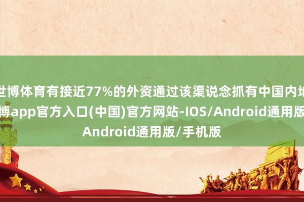 世博体育有接近77%的外资通过该渠说念抓有中国内地股票-世博app官方入口(中国)官方网站-IOS/Android通用版/手机版