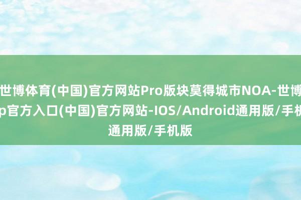 世博体育(中国)官方网站Pro版块莫得城市NOA-世博app官方入口(中国)官方网站-IOS/Android通用版/手机版