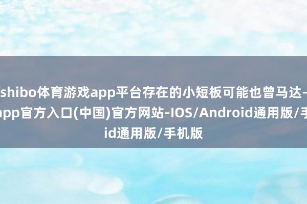 shibo体育游戏app平台存在的小短板可能也曾马达-世博app官方入口(中国)官方网站-IOS/Android通用版/手机版