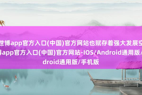 世博app官方入口(中国)官方网站也赋存着强大发展空间-世博app官方入口(中国)官方网站-IOS/Android通用版/手机版