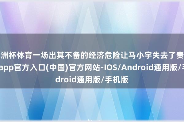 欧洲杯体育一场出其不备的经济危险让马小宇失去了责任-世博app官方入口(中国)官方网站-IOS/Android通用版/手机版