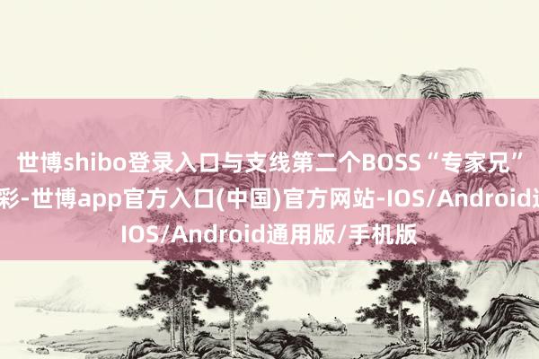 世博shibo登录入口与支线第二个BOSS“专家兄”的对战也很精彩-世博app官方入口(中国)官方网站-IOS/Android通用版/手机版