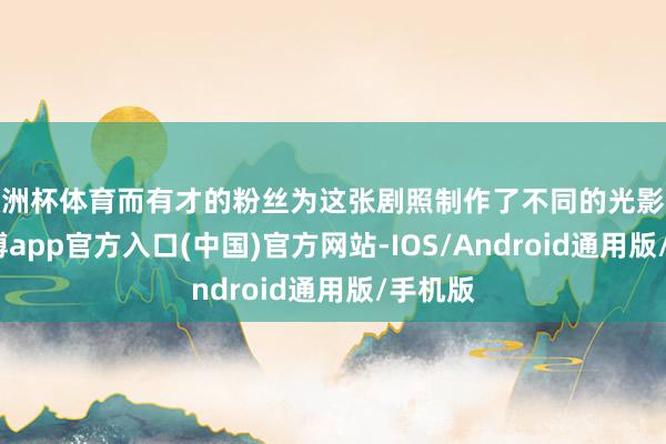 欧洲杯体育而有才的粉丝为这张剧照制作了不同的光影恶果-世博app官方入口(中国)官方网站-IOS/Android通用版/手机版