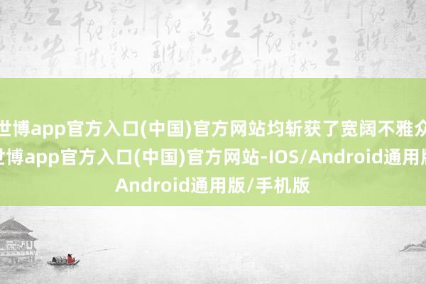 世博app官方入口(中国)官方网站均斩获了宽阔不雅众的喜爱-世博app官方入口(中国)官方网站-IOS/Android通用版/手机版
