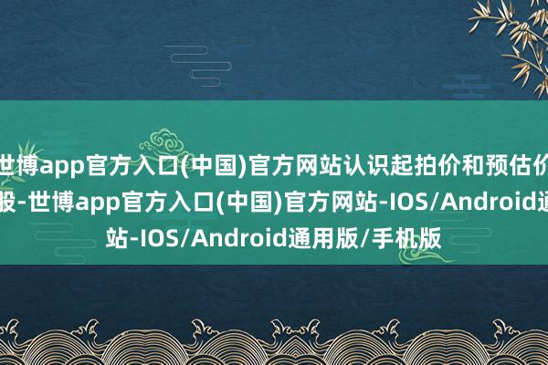 世博app官方入口(中国)官方网站认识起拍价和预估价均为2.23元/股-世博app官方入口(中国)官方网站-IOS/Android通用版/手机版