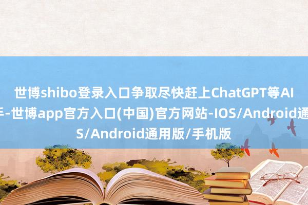 世博shibo登录入口争取尽快赶上ChatGPT等AI语音处事敌手-世博app官方入口(中国)官方网站-IOS/Android通用版/手机版