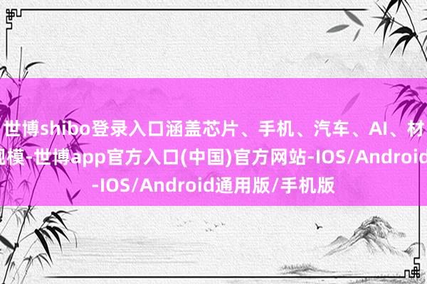 世博shibo登录入口涵盖芯片、手机、汽车、AI、材料等多个要津规模-世博app官方入口(中国)官方网站-IOS/Android通用版/手机版